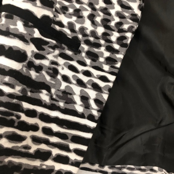 Calvin Klein black white colorblock‎ abstract print blazer size 2 brand new - Picture 12 of 16